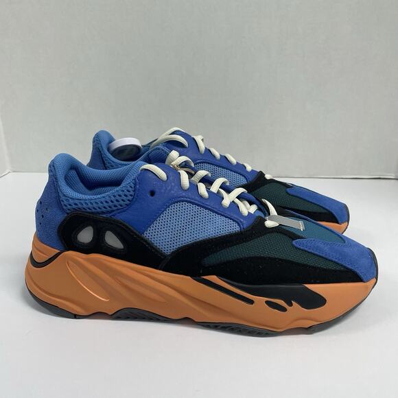 Adidas Yeezy Boost 700 Bright Blue GZ0541 Size 9 Men Orange Kanye Gators Shoes - Picture 7 of 8